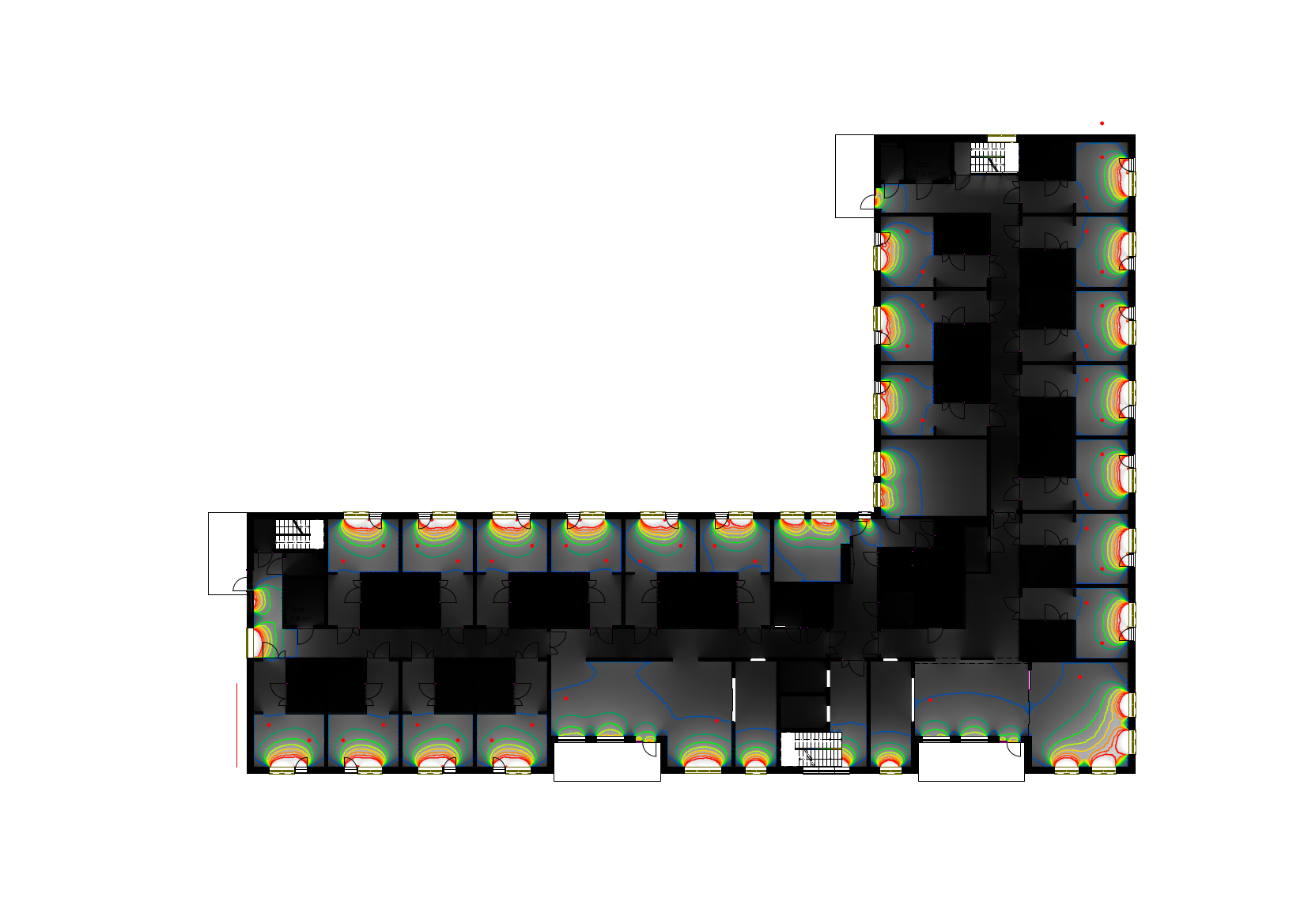 The daylight factor analysis - first plan