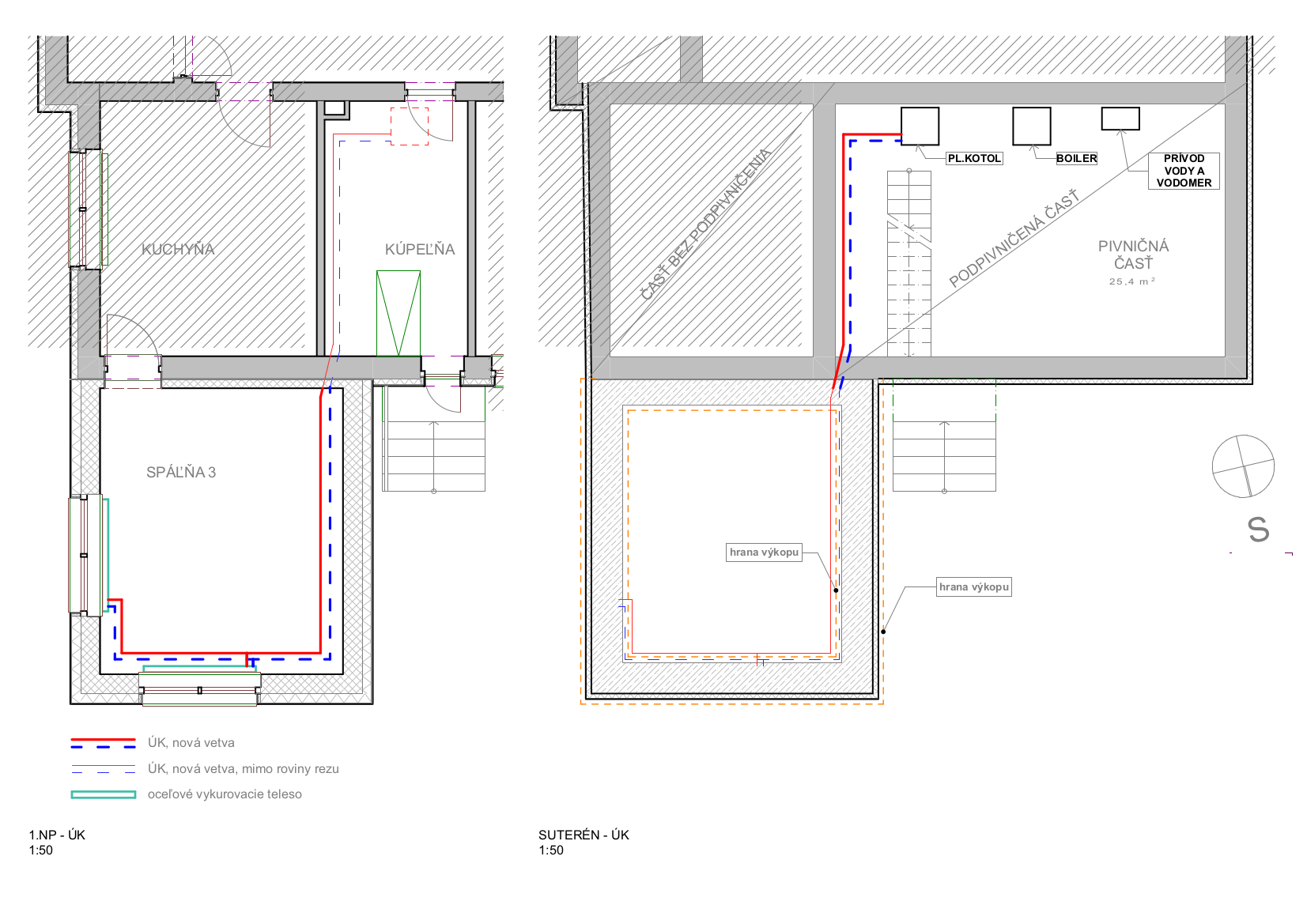 Heating installation of building permit
