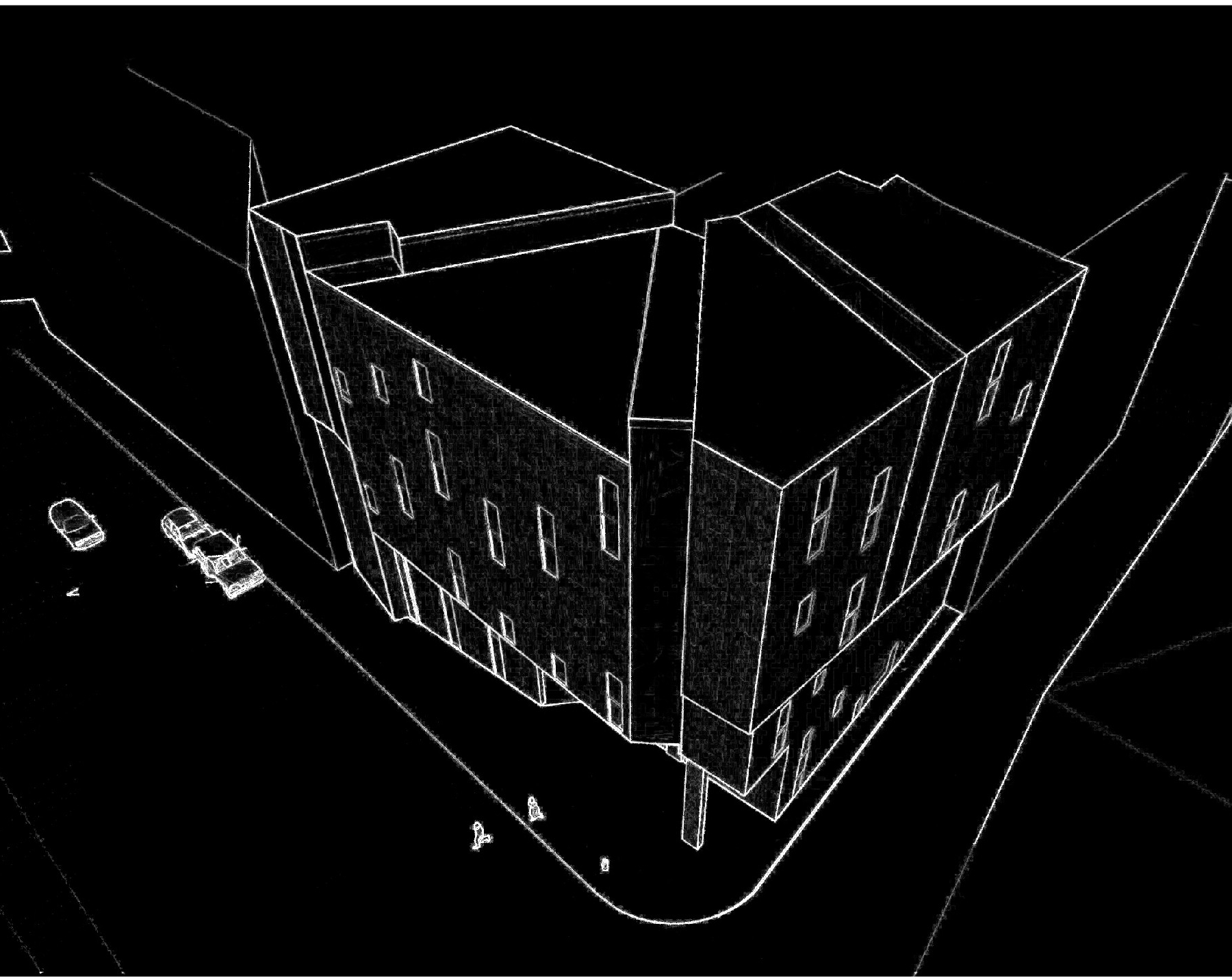 Schematic visualisation top view